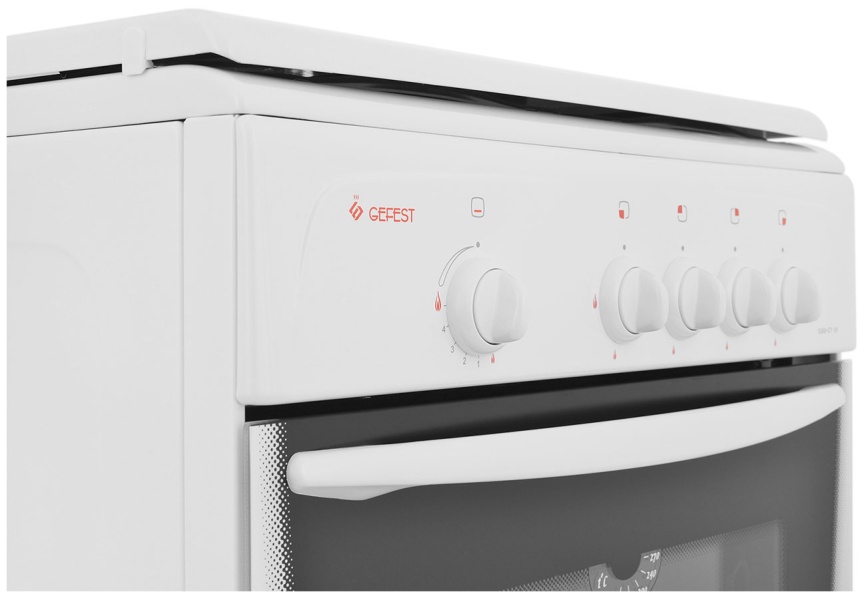 Газовая плита Gefest Брест 1200 C7 K8 60 см, 63 л, 4 конфорки, белый фото 7