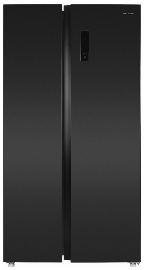 Холодильник Side-by-Side Maunfeld MFF177NFSB No frost, черный фото 1