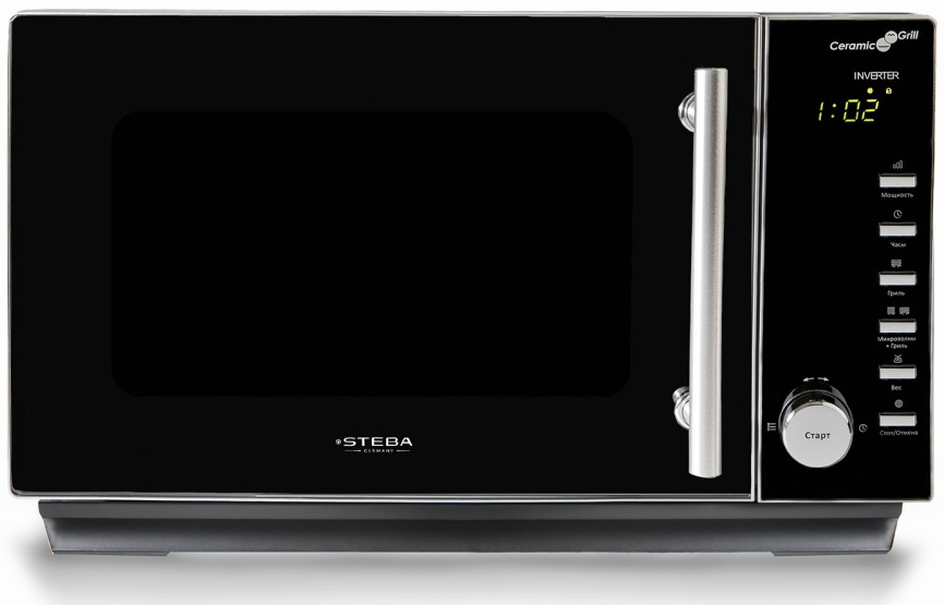 Микроволновая печь - СВЧ Steba MIC 2530 CERAMIC, часы, черный фото 1