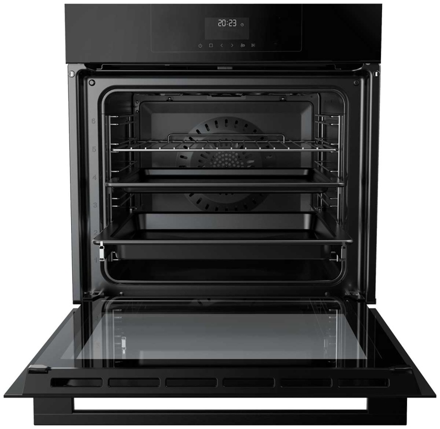 Электрический духовой шкаф Haier HOQ-F3AAN3GB 59 см, 72 л, гриль, черный фото 4