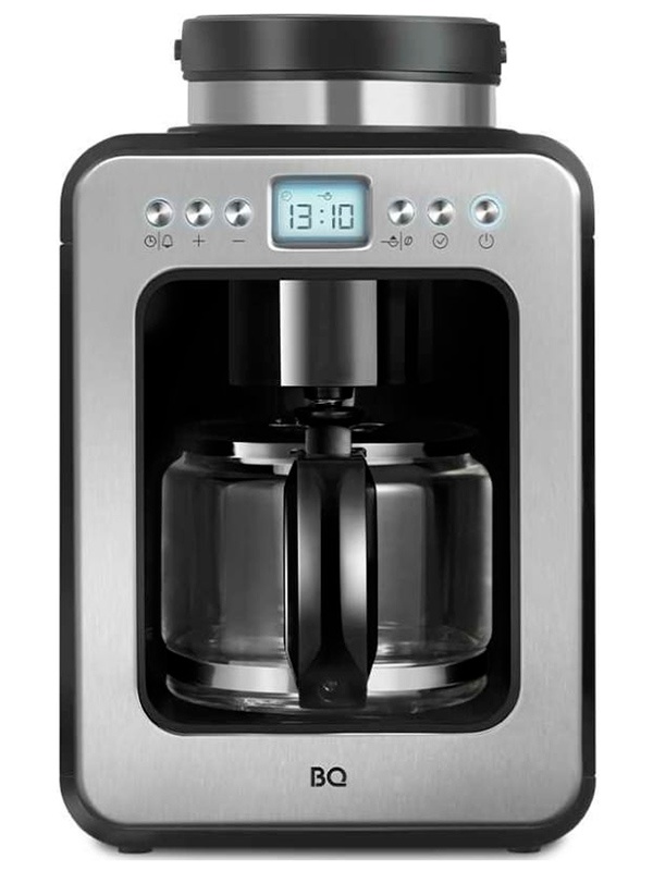 Капельная кофеварка со встроенной кофемолкой BQ CM7001 Стальной-Черный фото 1