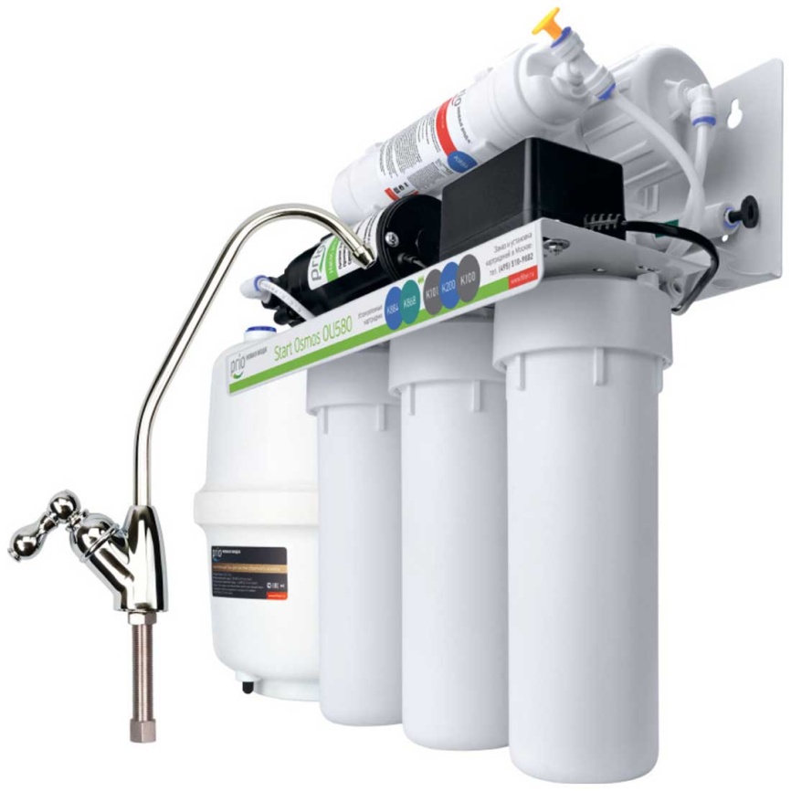 Система обратного осмоса Новая вода PRIO Start Osmos OU580 с повышающим насосом фото 1