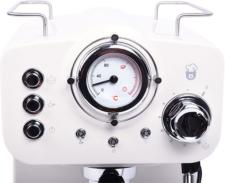 Кофеварка Oursson Кофеварка рожковая Oursson EM1510/IV 110 Вт, с подогревом чашки, слоновая кость фото 3