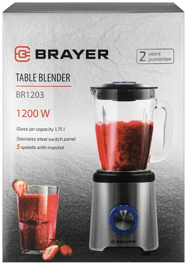 Блендер стационарный Brayer BR1203 серебристый фото 12