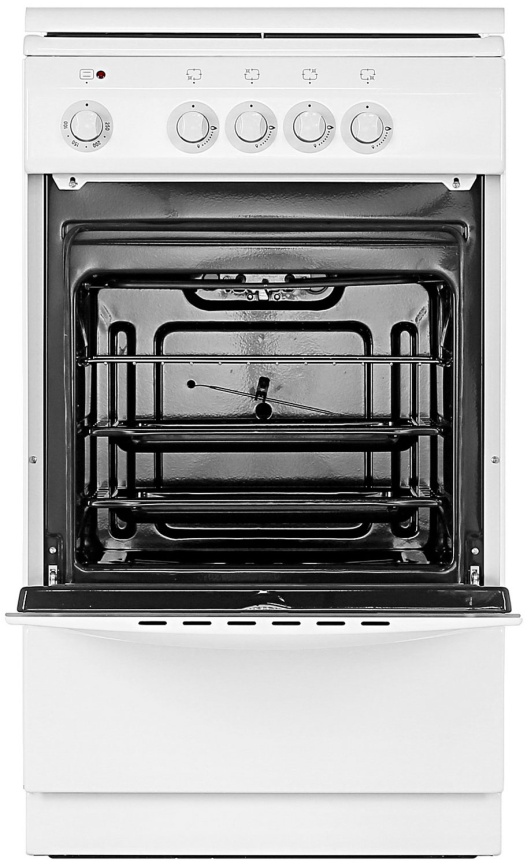 Комбинированная плита De luxe 5040.21 гэ 50 см, 4 конфорки, белый фото 7