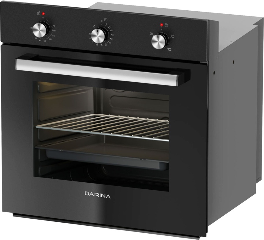 Электрический духовой шкаф Darina 1U BDE111 701 At 59 см, 50 л гриль, антрацит фото 3