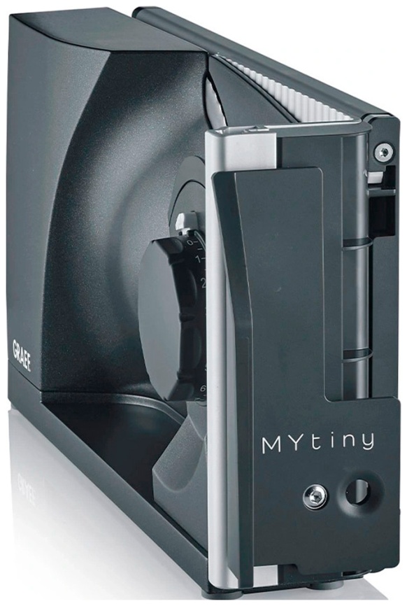 Ломтерезка Graef MT1006EU, мощность 170 Вт, регулировка толщины нарезки, серый фото 2