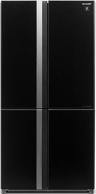 Многокамерный холодильник Sharp SJGX98PBK No frost, черный фото 1