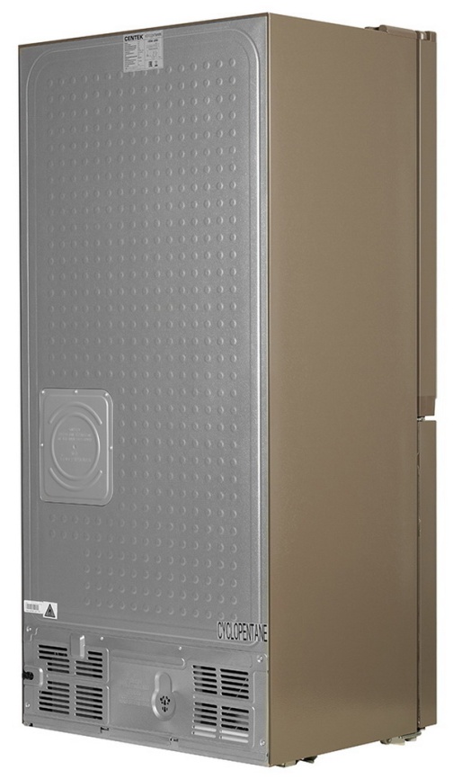 Многокамерный холодильник Centek CT-1756 NF Beige Glass No frost, бежевый фото 6