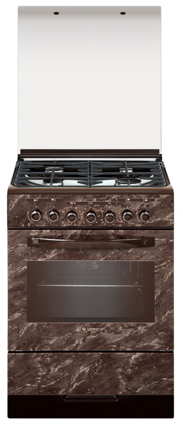 Комбинированная плита Gefest 6302-03 0054 60 см, 55 л, 4 конфорки, коричневый фото 1