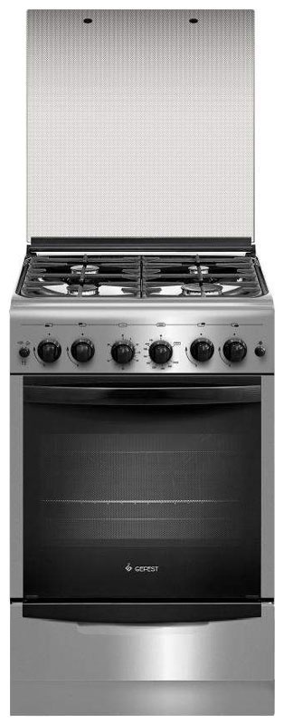 Газовая плита Gefest ПГ 5100-02 0004 50 см, 52 л, 4 конфорки, серебристый фото 1