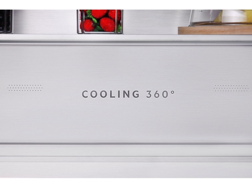 Многокамерный холодильник Hiberg RFQ-610G GS inverter No frost, серый фото 9