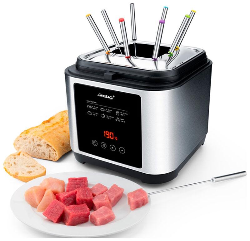 Фритюрница-фондю Steba DF 150 F, цифровой дисплей, нержавеющая сталь фото 6