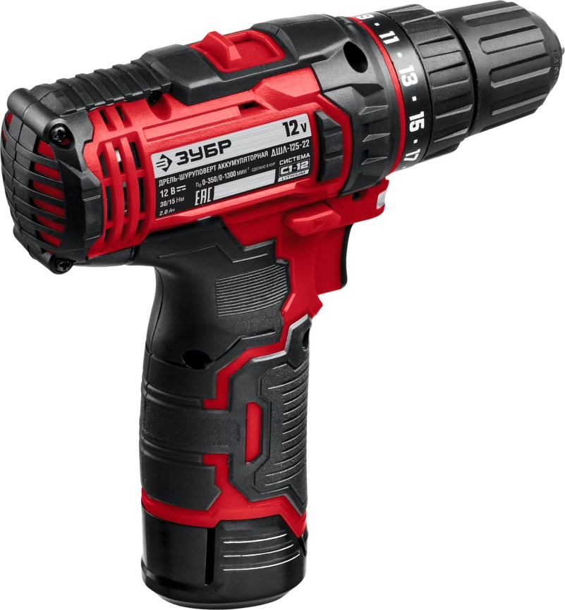Дрель-шуруповерт ЗУБР ДШЛ-125-22 фото 3