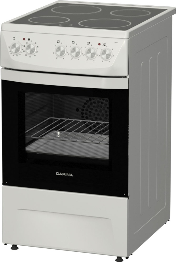 Электроплита Darina 1D5 EC 241 614 W 50 см, 50 л, 4 конфорки, белый фото 3