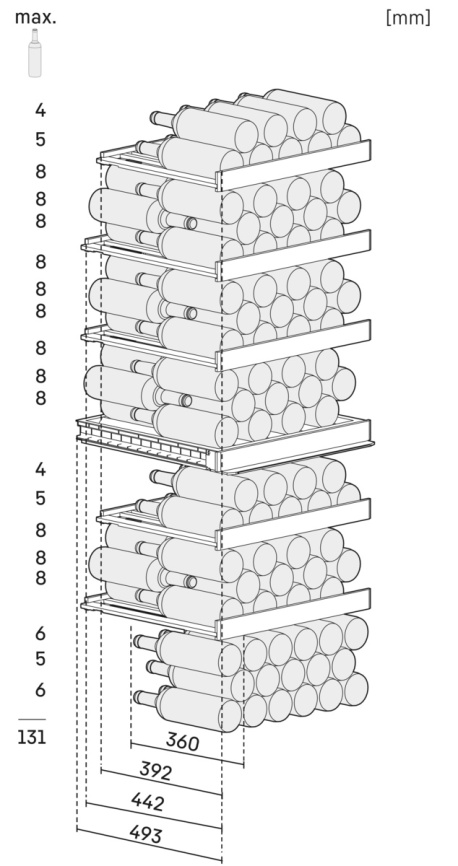 Винный шкаф Liebherr WPbsi 5052-20 001 черная нерж. сталь фото 10