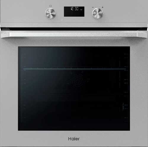 Электрический духовой шкаф Haier HOQ-K5AAN3GG 59 см, 72 л гриль, серый фото 1