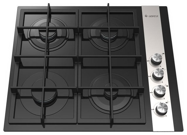 Газовая варочная панель Gefest СГ СВН 2230 К23 60 см, 4 конфорки электроподжиг газконтроль, черный фото 1
