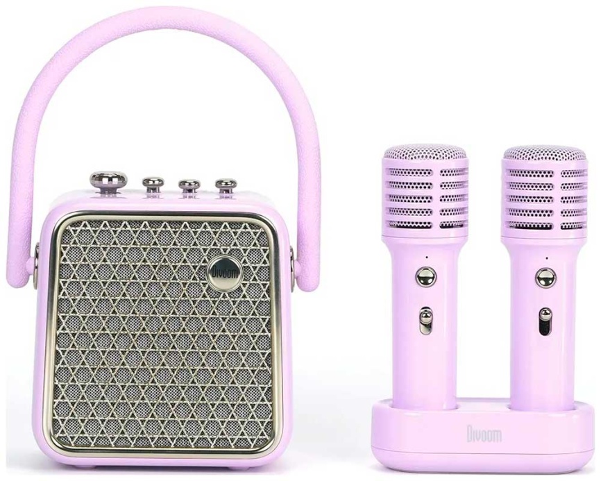 Портативная колонка с двумя микрофонами Divoom Songbird-SE, лавандовый фото 2
