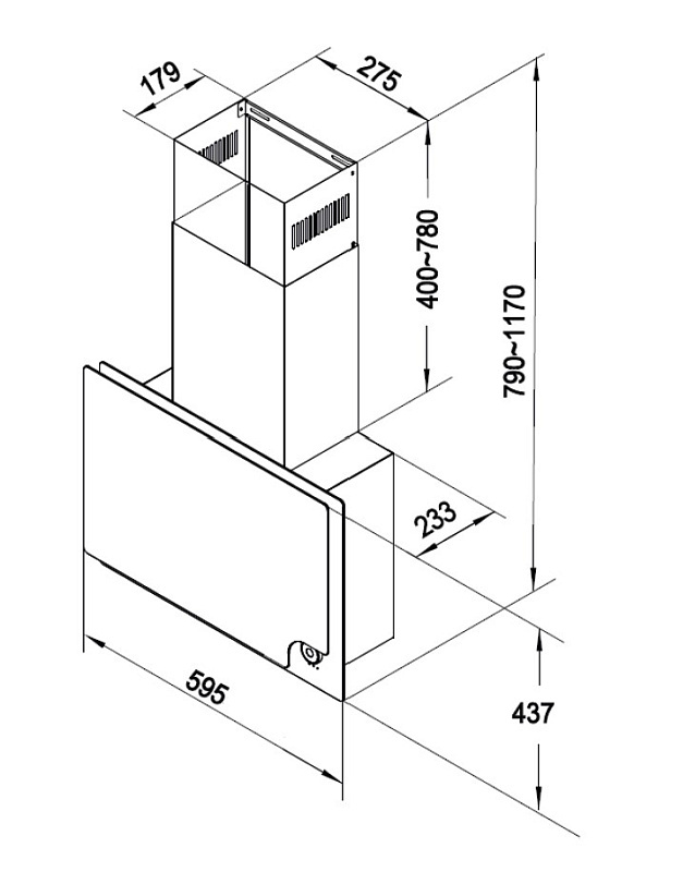 Наклонная вытяжка Korting KHC 67806 ICPGN фото 10