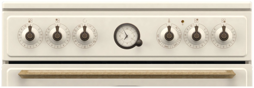 Электроплита Gorenje GECS6B70CLI 60 см, 71 л, 4 конфорки, бежевый фото 7