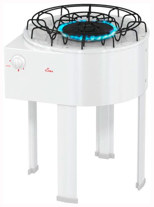 Настольная плита Flama DVG 4101 W 54 см, 1 конфорка, белый фото 1