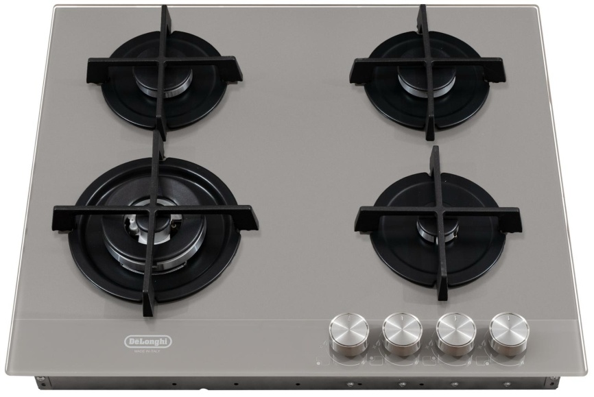 Газовая варочная панель De’Longhi NSL 460 T RUS 60 см, 4 конфорки электроподжиг газконтроль, кофейный фото 2