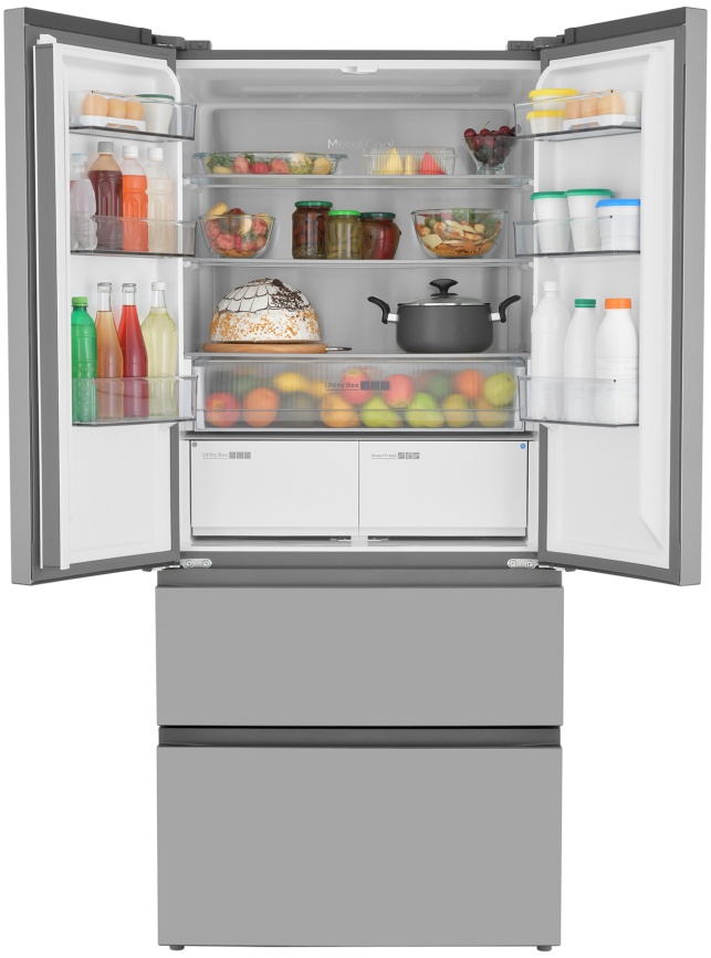 Многокамерный холодильник Zugel ZRFDI470X No frost, серый металлик фото 2