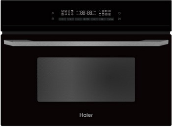 Электрический духовой шкаф Haier HMX-BDC399B 59 см, 40 л, гриль, черный фото 1
