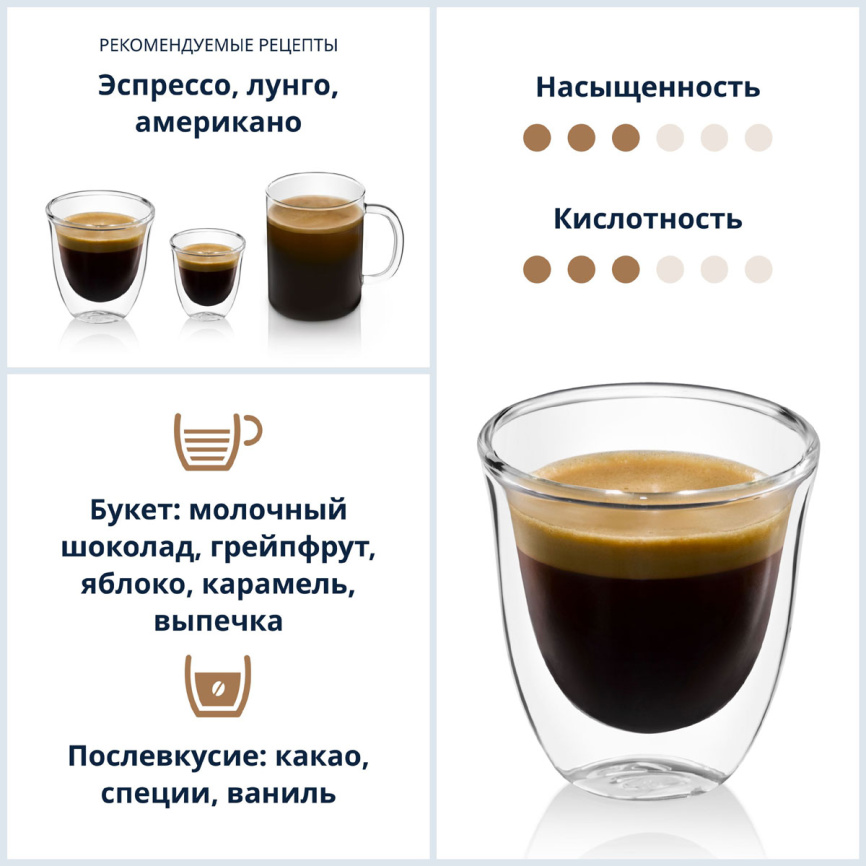 Кофе зерновой De’Longhi Signature coffee Mild Blend 1кг фото 6
