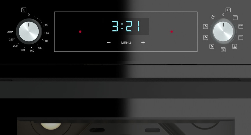 Электрический духовой шкаф Darina 0V5 BDE112 708 B1 59 см, 65 л, гриль и конвекция, черный фото 2