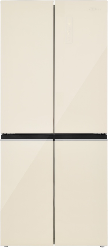 Многокамерный холодильник Zugel ZRCD430C No frost, дисплей, бежевый фото 1
