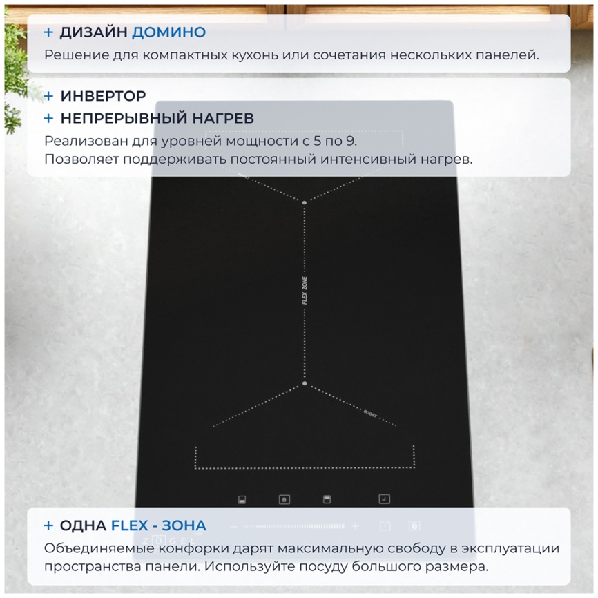 Электрическая варочная панель Zugel ZIH294B фото 5