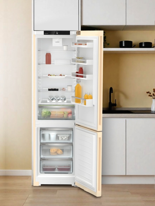 Двухкамерный холодильник Liebherr CNbed 5703-22 001 No frost, бежевый фото 2