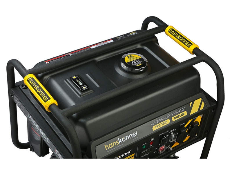 Бензогенератор Hanskonner Duplex HPG-3500, 3.5 кВт фото 2