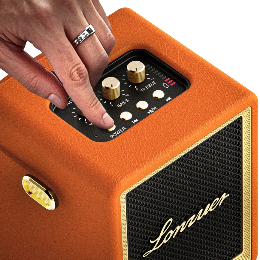 Портативная колонка Lonzuer Action, оранжевый фото 2