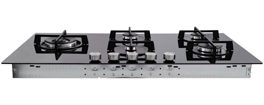 Газовая варочная панель De’Longhi NSL 590D NCM RUS 90 см, 5 конфорок электроподжиг газконтроль, черный фото 9