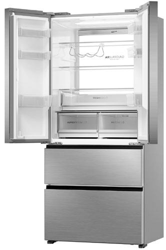 Многокамерный холодильник Haier HB16FRSAAAERU No frost, серый металлик фото 3