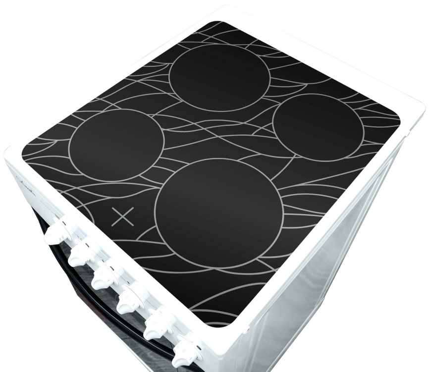 Электроплита Лысьва EF4004MK00 (ЭПС 404 МС) белая, ветка дерева В фото 3