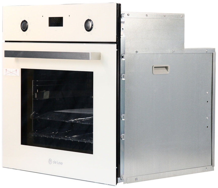 Электрический духовой шкаф De luxe 6009.05эшв-068 59 см, 64 л гриль конвекция, бежевый фото 2