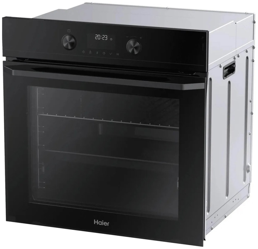 Электрический духовой шкаф Haier HOQ-K5AAN3GB 59 см, 72 л, гриль, черный фото 2