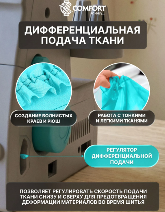 Швейная машина оверлок 415 COMFORT фото 11