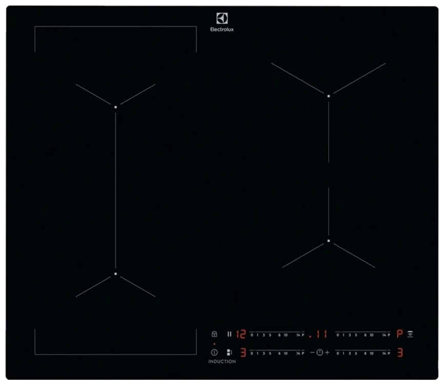 Электрическая варочная панель Electrolux KIV634I 58 см, 4 конфорки стеклокерамика, черный фото 1