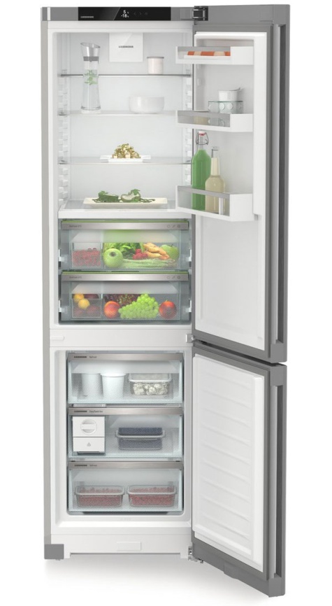 Двухкамерный холодильник Liebherr CBNsfc 57vi-22 001 No frost, серебристый фото 2