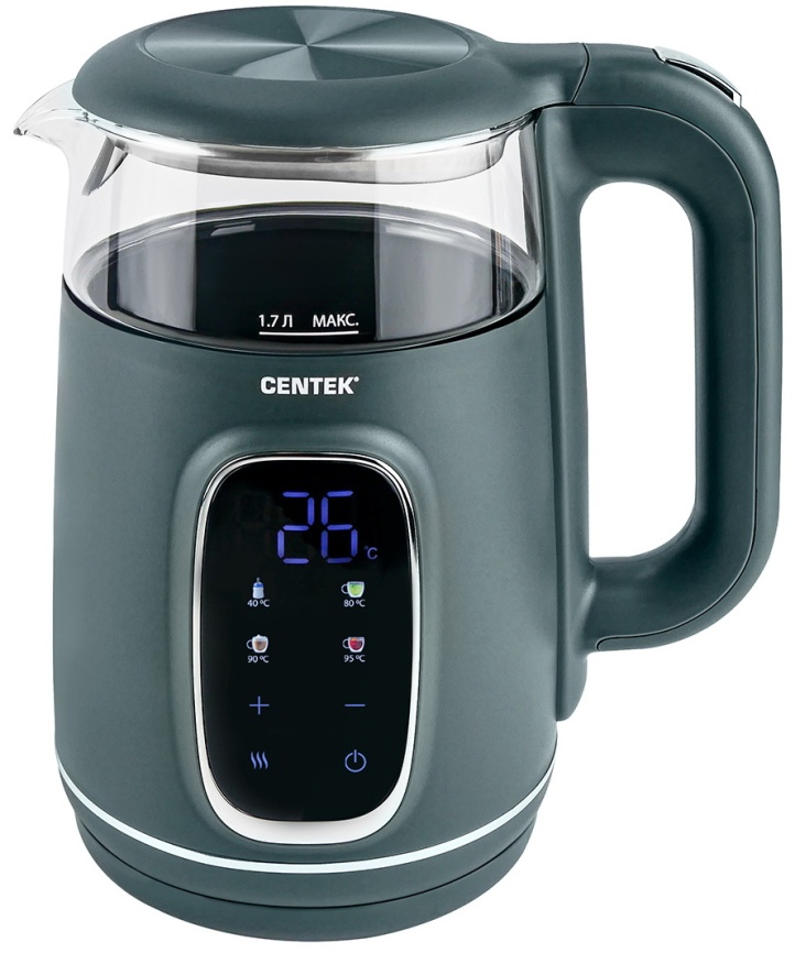 Чайник электрический Centek CT-0052 Green фото 3