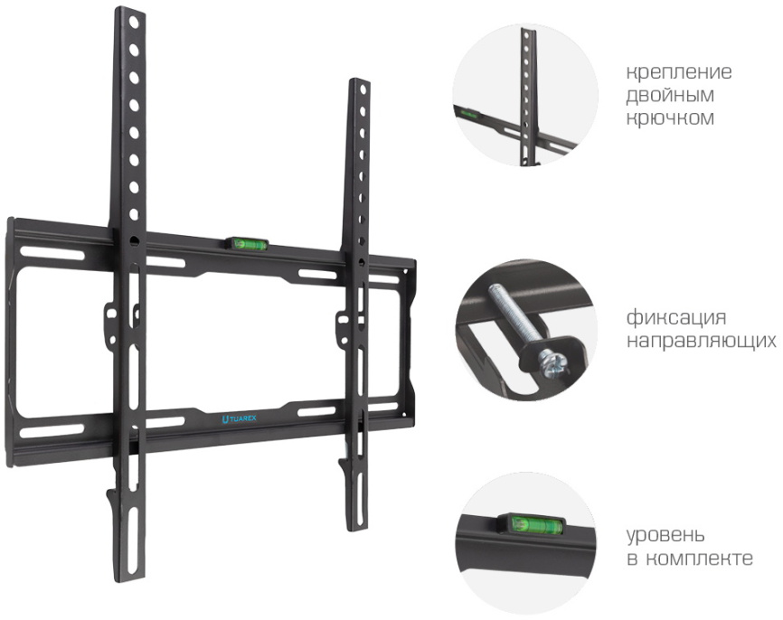 Настенный кронштейн Tuarex для LED/LCD/PLASMA телевизоров OLIMP-113 black фото 4