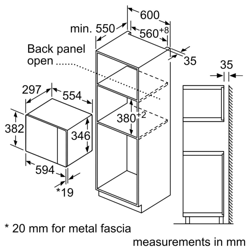 Встраиваемые микроволновые печи BOSCH BOSCH Serie 4 BFL524MB2 фото 7
