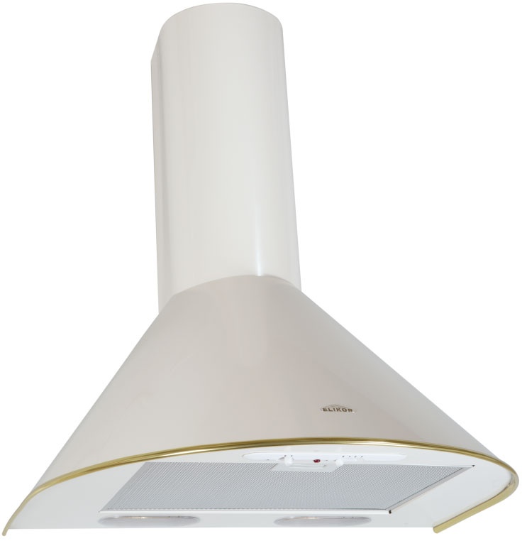 Вытяжка Elikor Эпсилон 60 белый золотой кант фото 1