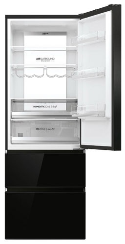 Многокамерный холодильник Haier A4F745CGBGRU1 No frost, черный фото 3