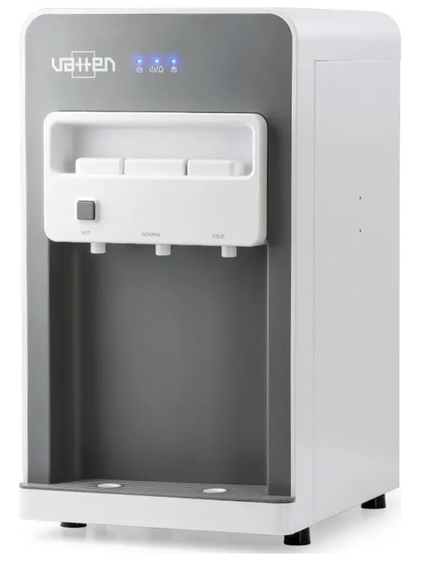 Кулер Vatten LD53JK, встраиваемый, настольный, со скрытой бутылью, серый с белым (УТ-00001032) фото 3